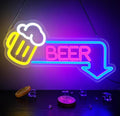 Beer Neon Signs Led Beer Neon Sign for Wall Decor Dimmable Bar Led Sign Neon Sign for Man Cave Bedroom Home Bar Shop Pub Bistro Party Game Room Decor Gifts-Ruum Studio Home