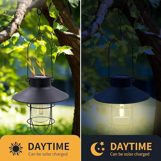 Replacement Solar Light Parts-Solar Lanterns Outdoor Waterproof Two Sizes for Versatile Switching 2 Pack They Can Serve As Accessories Or Stand Alone As Lanterns-Ruum Studio Home