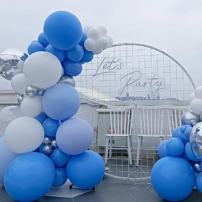 130pcs Blue Balloons Different Sizes 18" 12" 10" 5" Matte Blue Latex Balloon Garland Arch Kit for Birthday Baby Shower Graduation Wedding Gender Reveal Anniversary Party Decorations-Ruum Studio Home