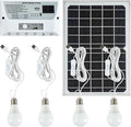 Solar Powered Indoor & Outdoor Pendant Lights with 4 LED Bulbs, Each 5m Cord, Waterproof, 6000mAh Battery for Yards, Gardens, Patios, Camping, RVs & Sheds-Ruum Studio Home