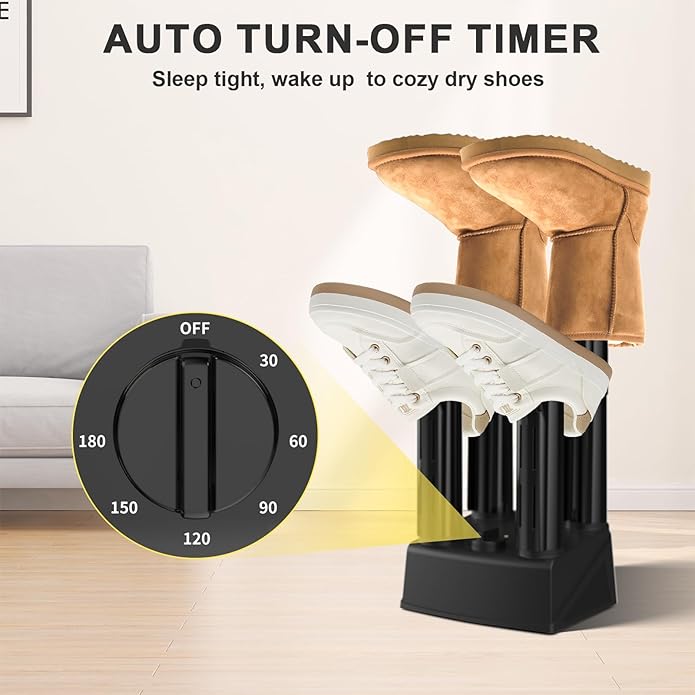 Boot Dryers Shoe Dryer: Boot Warmer and Deodorizer with Fan, Boot Dryer for Work Boots with Timer, Shoe Dryers for Sneakers-Ruum Studio Home