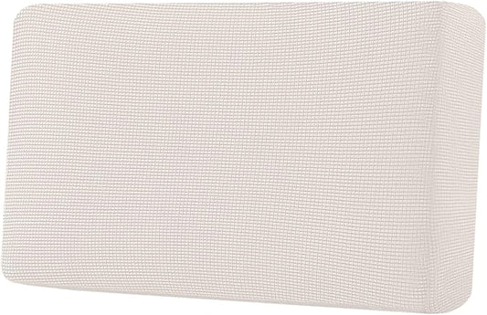 H.VERSAILTEX Super Stretch Individual Seat Cushion Covers Sofa Covers Couch Cushion Covers Slipcover Sets Thick Jacquard Textured Twill Fabric (1 Piece Loveseat Cushion Cover, Ivory)-Ruum Studio Home