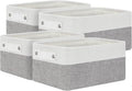 Bidtakay Small Storage Baskets for Organizing [4-Pack] Fabric Storage Bins for Baby Organizer Shelf Baskets for Nursery Storage Collapsible Closet Storage Bins for Home Organization - 11.8x7.8x5 In-Ruum Studio Home