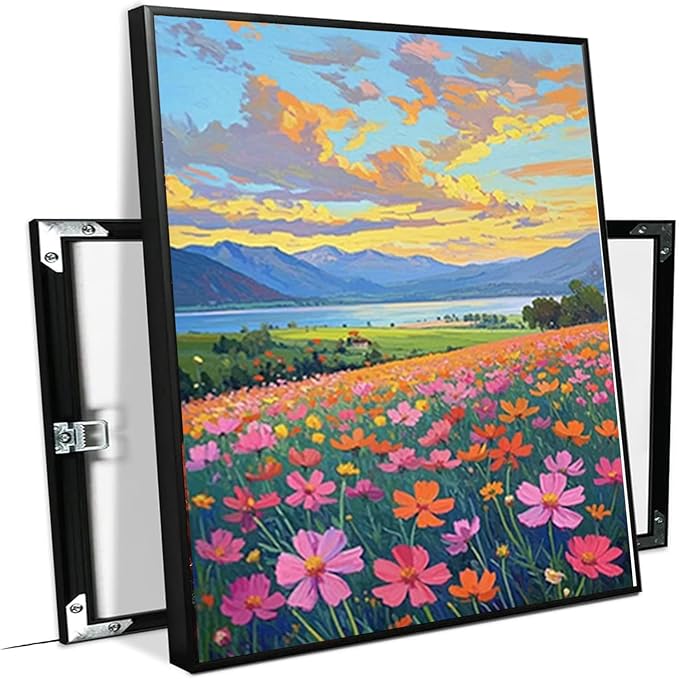 Colorful wildflowers field scenery poster artwork wall decoration wildflowers everywhere wall painting suitable for bedroom home office-Ruum Studio Home