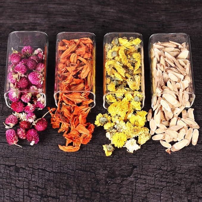 10 Pcs Glass Spice Jars - 8oz Empty Square Spice Storage Containers With Bamboo Airtight Lid and Labels - Thicken Small Glass canister for Kitchen Seasoning,Coffee Bean,Tea,Suger,Herbs-Ruum Studio Home