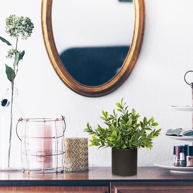 3 Pack Small Fake Plants for Shelf Decor Accents with Ceramic Pot Artificial Potted Plants for Rustic Farmhouse Decor Faux Plants Indoor Fake Potted Plants Artificial for Home Office Bookshelf Decor-Ruum Studio Home