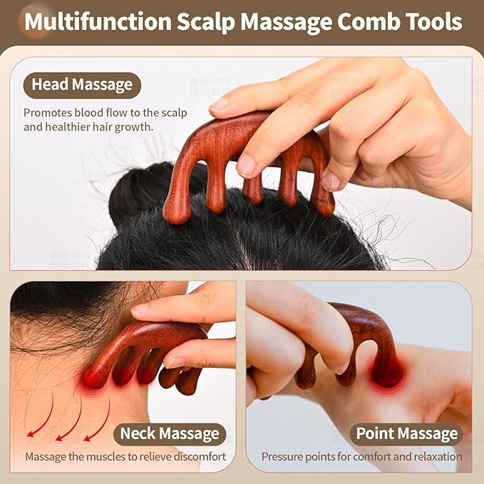 Wood Therapy Massage Tools 5-in-1 Lymphatic Drainage Massager for Muscle Pain Relief Maderoterapia Kit, Anti-Cellulite, Body Shaping&Contouring (set1)-Ruum Studio Home