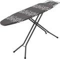 Deluxe Ironing Board with Heat Resistant Cover and Thicken Felt Pad, Safety Iron Rest, 4 Premium Steel Legs, Height Adjustable,Foldable-Ruum Studio Home