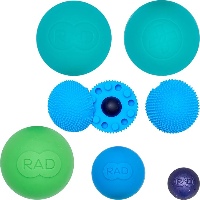RAD Baller Bundle – Myofascial Release Balls for Full Body Mobility & Recovery, Trigger Point Relief – Includes Rounds (Set of 3), Recovery Rounds (Set of 2), and Neuro Ball Foot Roller-Ruum Studio Home