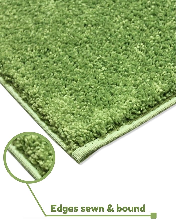 KOECKRITZ Soft and Colorful Kids Classroom Area Rugs (Passes Flammability Pill Test) Many Sizes and Bright Colors to Select from (9' x 9', Lime)-Ruum Studio Home