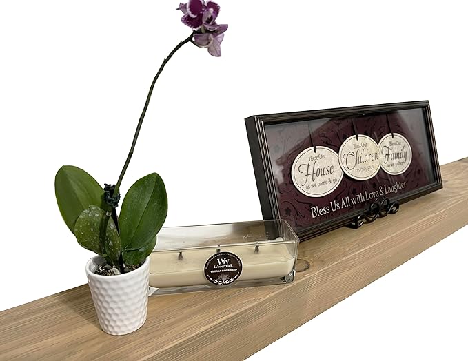 joelsantiques 30 Inch Floating Shelves for Wall - 30x6x2 in - Unfinished Wood Shelf Design, Wooden Wall Shelves for Bedroom, Bathroom, Kitchen and Living Room - Display and Store Your Décor at Home-Ruum Studio Home