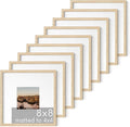 HAUS AND HUES Beige Square Frames Set of 9-8x8-Ruum Studio Home