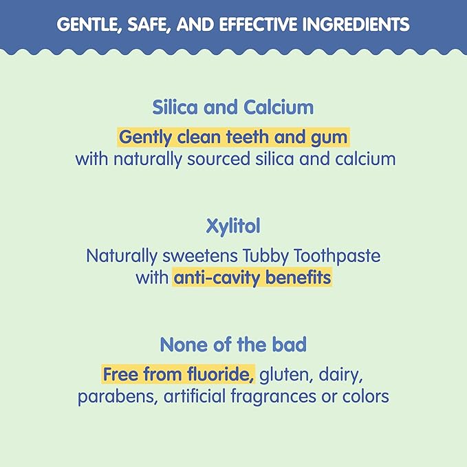 TUBBY TODD Fluoride Free Kids Toothpaste - Made with Xylitol - Safe Toothpaste for Baby, Toddler, Infant & Children - 4oz, 2 Pack - Watermelon Flavor-Ruum Studio Home
