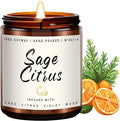 Auelife Scented Candle for Home | Sage Citrus Candle | Aromatherapy Candles - Soy Candles for Home Scented, Gifts for Women Men, Citrus Fragrance -7oz, Single Wick Made with Soy Wax-Ruum Studio Home