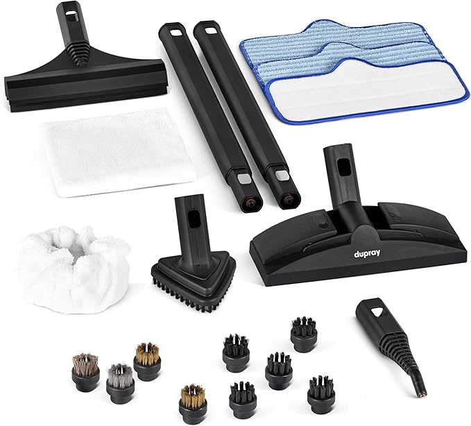 Dupray Neat Steam Cleaner with 20-piece Accesory Kit. For Multipurpose steam Cleaning Hardwood, Tile, Laminate and Sealed Floors, Couch, Furniture and more. *Kills 99.9% of Bacteria and Viruses-Ruum Studio Home