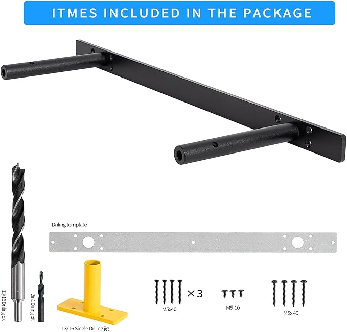 Hidden Shelf Brackets ， Floating Shelf Bracket (22 inch +Ease Kit （New）)-Ruum Studio Home