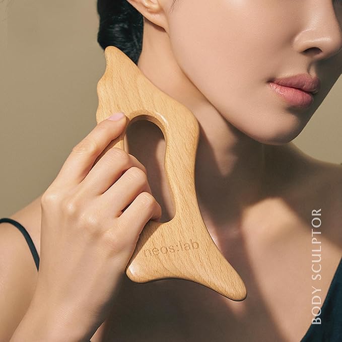 Body Sculptor - Beech Wood Massage Tool, Portable & Lightweight Scraping Tools, Wood Gua Sha, Relieve Tensed Muscle, Lymphatic Massage to Help Face & Body Circulation-Ruum Studio Home