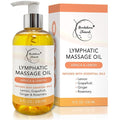 Lymphatic Massage Oil for Massage Therapy | 100% Natural Lymphatic Drainage Oil | Premium Quality with Arnica, Lemon & Ginger | for Post Surgery Recovery & Detox | 8oz by Brookethorne Naturals-Ruum Studio Home