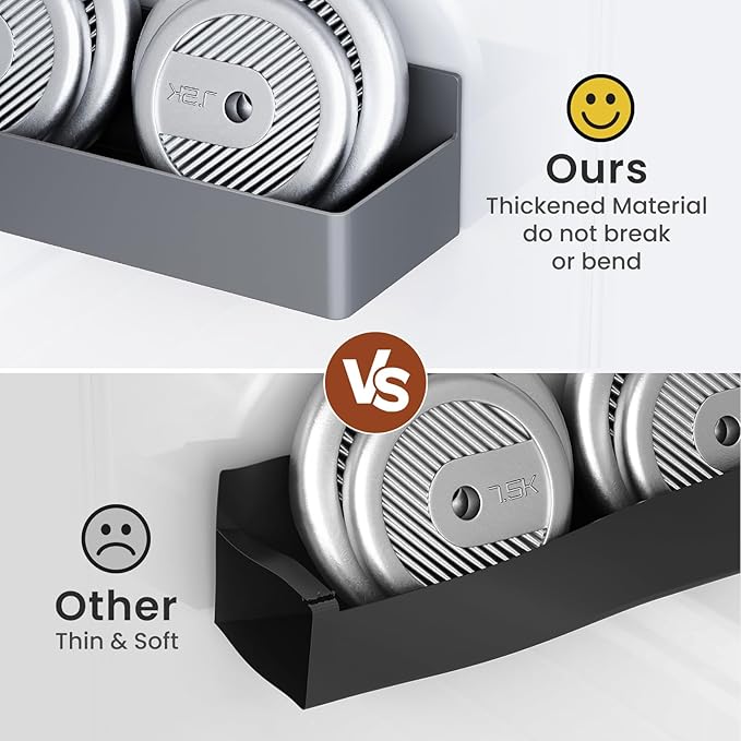 Magnetic Spice Rack for Refrigerator, Kitchen Organizer and Storage Shelf, Grey(2 Pack)-Ruum Studio Home