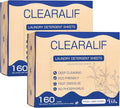 Laundry Detergent Sheets Up to 320 Loads, Fresh Linen - Great For Travel,Apartments, Dorms,CLEARALIF Laundry Detergent Strips Eco Friendly & Hypoallergenic (80 Sheets, Pack of 2)-Ruum Studio Home