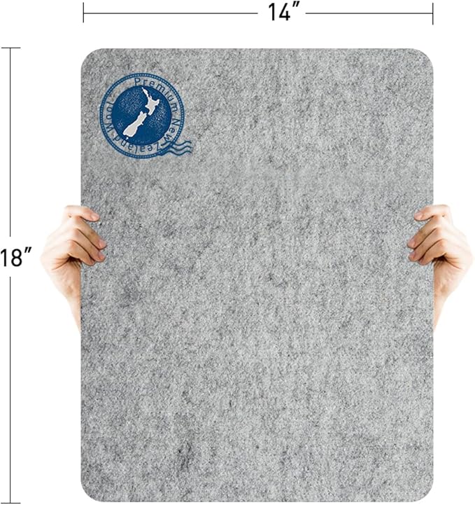 ZOMONETI 18" x 14" Wool Pressing Mat 100% New Zealand Felted Wool Ironing Mat Pad Blanket for Quilter, Sewing, Quilting Supplies and Notions-Ruum Studio Home