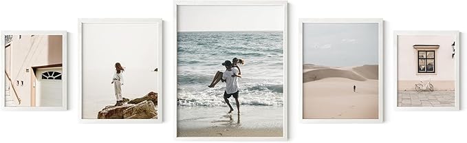 HAUS AND HUES Two 8x10, Two 11x14, One 16x20 - Framed White-Ruum Studio Home