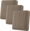 H.VERSAILTEX Super Stretch Individual Seat Cushion Covers Sofa Covers Couch Slipcover Sets Thick Jacquard Textured Twill Fabric (3 Piece Sofa Cushion Covers, Macchiato)-Ruum Studio Home
