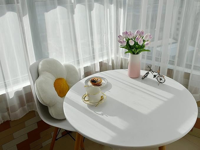 Mandy's Artificial Tulips 20 Stems Light Purple PU Faux Flowers for Wedding Home Decor 13.5 Inch-Ruum Studio Home