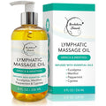 Lymphatic Drainage Massage Oil for Massage Therapy | Premium Quality, 100% Natural with Arnica Eucalyptus & Menthol | for Post Surgery Recovery & Detox | 8oz by Brookethorne Naturals-Ruum Studio Home