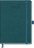 BEZEND Planner 2025-2026 Weekly and Monthly, 5.8" x 8.5" Academic Calendar (Jul 25-Dec 26) Vertical Daily Appointment with Hourly Timeslot & Monthly Tab, PU Leather Hardcover - Dark Green-Ruum Studio Home