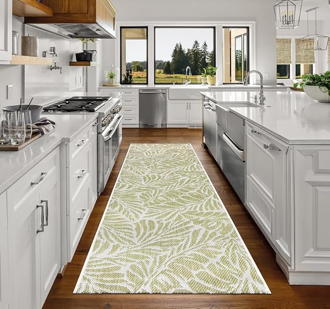 Keen Home Design Terrace Outdoor Runner Rug - 2x8 Washable Indoor/Outdoor Rug for Patio, Kitchen, Balcony, Beach, Garden, Deck and Porch, Size: 2'2"x7'7"-Ruum Studio Home