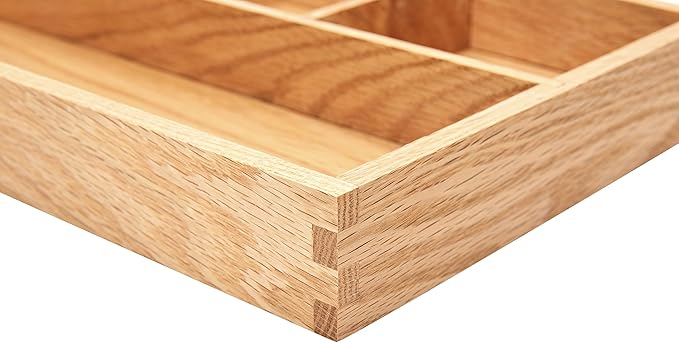 pandapark Wood Organizer Tray,Black Walnut,Desk & Drawer Storage Box (Oak Master-4)-Ruum Studio Home