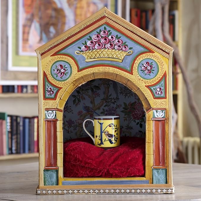 Spode Kit Kemp 12oz Mug in Fine China, K Initial - Custom Coffee Cup for Hot Beverages, Personalized Gift Idea for Her, Him, Friends, Coffee Lovers - Stylish Letter Mug for Daily Use, Dishwasher Safe-Ruum Studio Home