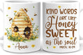 Hyturtle Personalized Bee Mug - Bee Keeper Gifts For Women - Honeybee Gifts For Lovers - Animals Present For Lovers On Birthday - Teacher Appreciation Present - Custom Coffee Cup Ceramic Mug 11 15 Oz-Ruum Studio Home