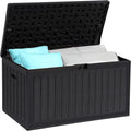 YITAHOME 90 Gallon Double-Wall Deck Box with Side Handles, Outdoor Large Storage for Patio Furniture Cushions, Garden Pool Accessories, Water Resistant & Lockable-Ruum Studio Home
