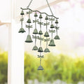 Dragonfly Wind Chimes for Outside, Large Strung Verdigris Windchimes with Wrought Iron Bell for Garden, Patio, Porch Outdoor Decor, Memorial Sympathy-Ruum Studio Home