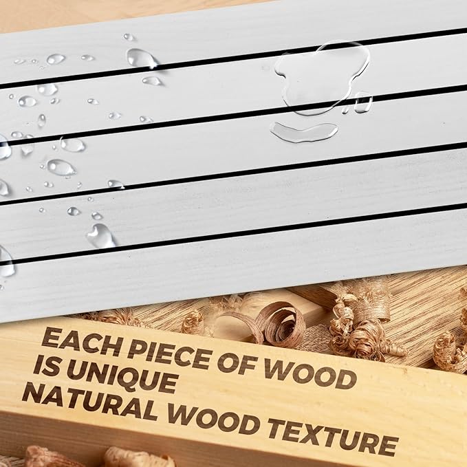 3-Pack Floating Wall Shelves, 24-Inch Rustic White Wooden Shelves for Storage and Décor, Easy Installation for Living Room, Bedroom, and Kitchen-Ruum Studio Home