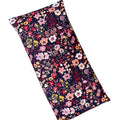 Large Microwave Heating Pad with Flax Seed, Scented or Unscented, Good For Back Pain or Cramps, Moist Heat Therapy or Ice Pack, Microwavable Bean Bag, 6" x 12" (Black Floral, Lavender & Peppermint)-Ruum Studio Home