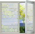 Window Privacy Film with Installation Tools, Stripe Window Film, Static Cling, Anti UV, Heat Control, Ideal for Home Shower Office Glass Door (Stripes Pattern, 45.2X314.9Inch)-Ruum Studio Home