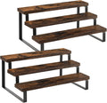 YINMIT Wooden Display Riser Stand, Tiered Perfume and Cologne Organizer Stand, 3 Tier Spice Rack Organizer, Rustic Display Shelf for Candles (3 Tier, 2 Pack)-Ruum Studio Home