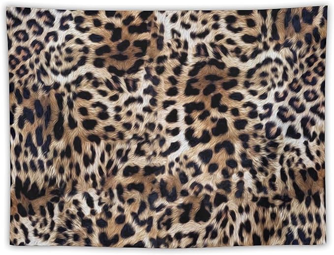 HZOHNAGO Leopard Print Tapestry Nature Wildlife Vintage Cheetah Fur Spot Animal Skin Wild Animals Spots Printed Wall Tapestry Painting Wall Hanging for Bedroom Living Room Dorm 40" W x 30" H-Ruum Studio Home