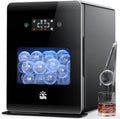 Whiskey Clear Ice-Ball Maker - 2" Slow-Melting Sphere Ice Maker, 4 pcs in 30 Mins 144 Pcs/Day, Round Cube Machine with Automatic Freeze Tech, Water Supply Self-Cleaning for Scotch, Bourbon-Ruum Studio Home