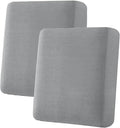 H.VERSAILTEX Super Stretch Individual Seat Sofa Covers Couch Slipcover Sets Thick Jacquard Textured Twill Fabric (2 Piece Medium Cushion Covers, Dove)-Ruum Studio Home