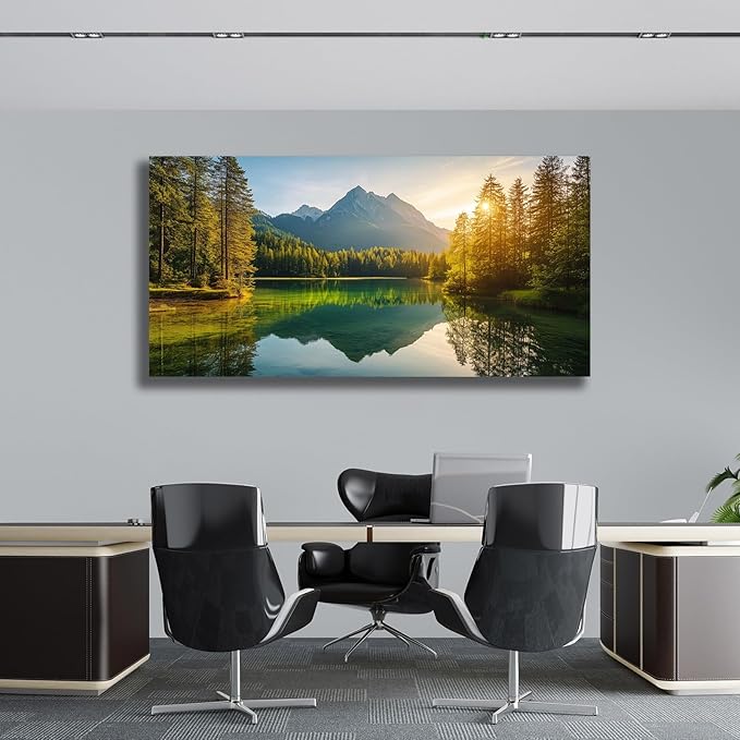 Yuaxker Large Nature Pictures Wall Decor Green Landscape Posters Modern Inspirational Wall Art Trendy Wall Prints Artwork for Living Room Bedroom Dining Room Office Home Decor 30x60inch-Ruum Studio Home