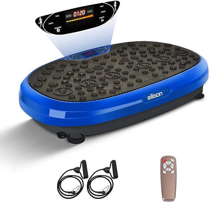 EILISON FitMax 3D XL Vibration Plate Exercise Machine - Whole Body Workout Vibration Platform w/Loop Bands - Lymphatic Drainage Machine for Weight Loss, Shaping, Wellness, Recovery-Ruum Studio Home