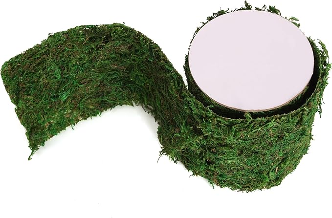 Moss Roll, Dried Moss for Crafts, Moss Table Runner for Fairy Gardens, Wedding Woodland Decor, Preserved Moss Mat for Table Decoration (4" W x 48" L)-Ruum Studio Home