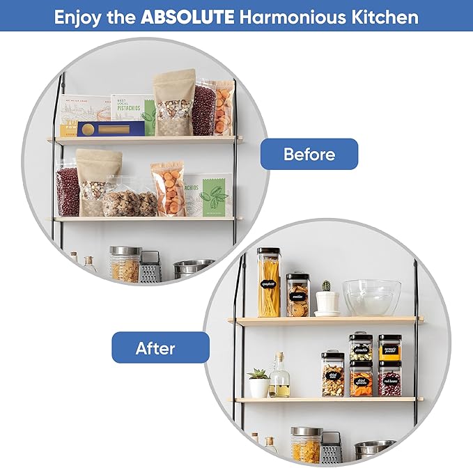 Chef's Path Airtight Food Storage Containers Set for Home Organization - 7 Piece Largest Flip Lock Set w/more Capacity - BPA Free Plastic Dry Food Storage Containers with Lids-Ruum Studio Home