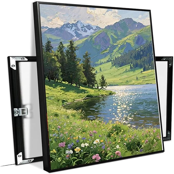 The scenery of mountain streams and green meadows is suitable for living rooms bedrooms offices landscape posters and wall paintings-Ruum Studio Home