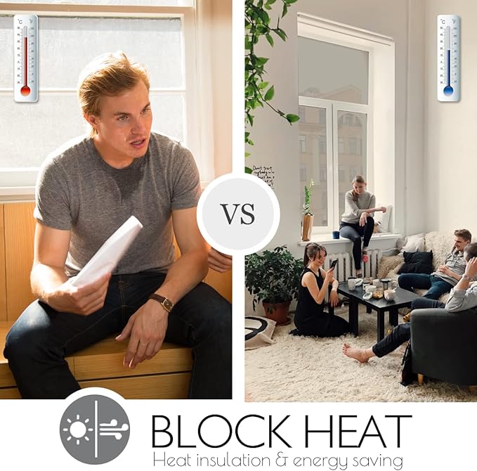 HIDBEA One Way Mirror Window Film Daytime Privacy, Reflective Window Tint for Home, Heat Control UV Blocking, Non-Adhesive Self Static Cling Window Sticker (Silver, 23.6 Inch × 6.5 Feet)-Ruum Studio Home