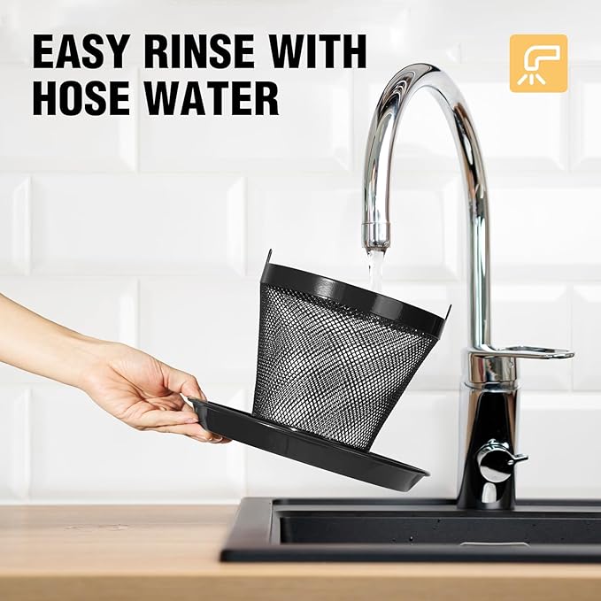 Veehoo Bird Feeders for Outdoors Hanging-Cardinal Bird Feeder with Weatherproof Dome, Wild Meta Finch Feeder for Outside 2.5 lbs Sunflower Seed Capacity, Black-Ruum Studio Home